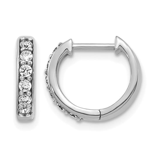 Diamond Hinged Hoop Earrings