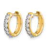 Diamond Hinged Hoop Earrings