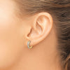 Diamond Hinged Hoop Earrings