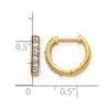 Diamond Hinged Hoop Earrings