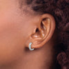 Diamond Hinged Hoop Earrings