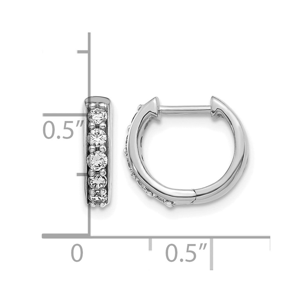 Diamond Hinged Hoop Earrings