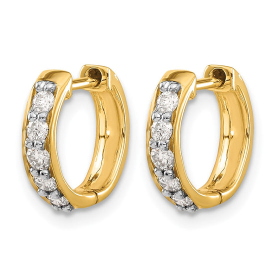 Diamond Hinged Hoop Earrings