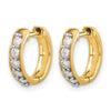 Diamond Hinged Hoop Earrings