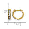 Diamond Hinged Hoop Earrings