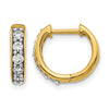Diamond Hinged Hoop Earrings