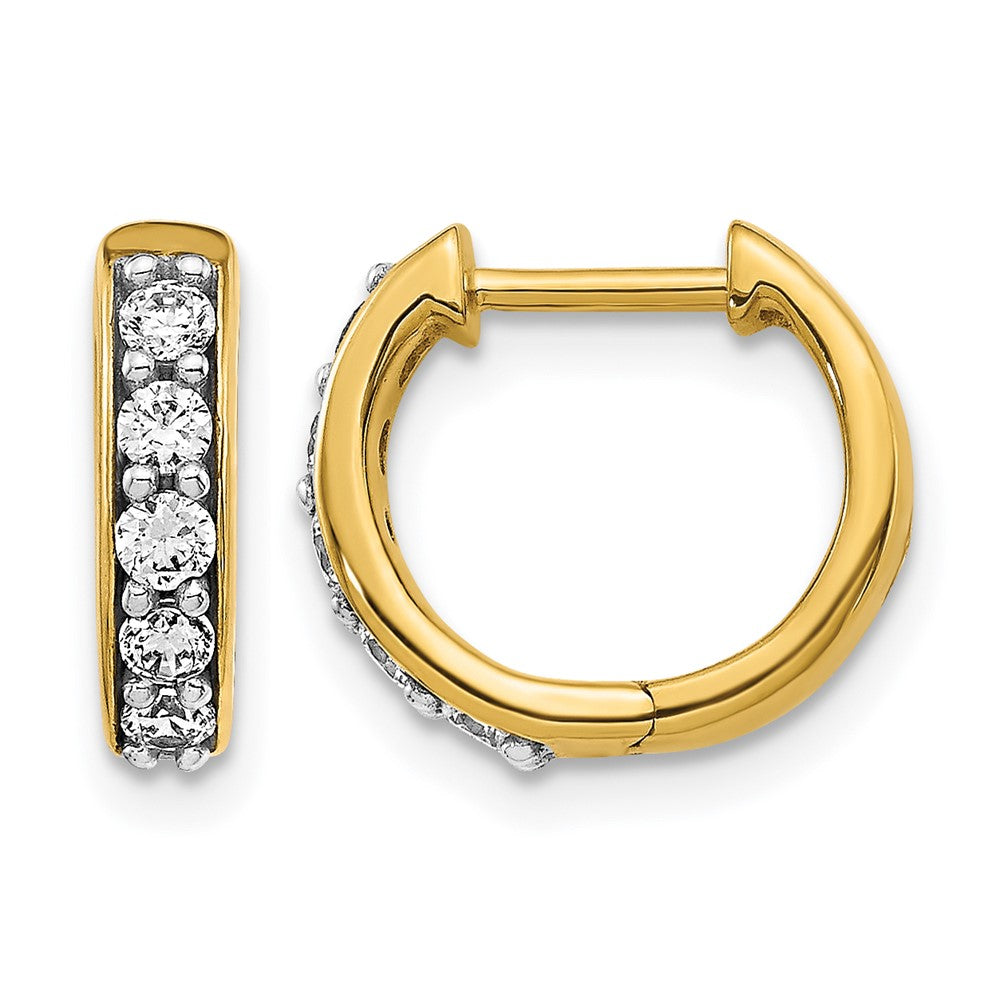Diamond Hinged Hoop Earrings