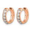 Diamond Hinged Hoop Earrings