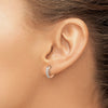 Diamond Hinged Hoop Earrings