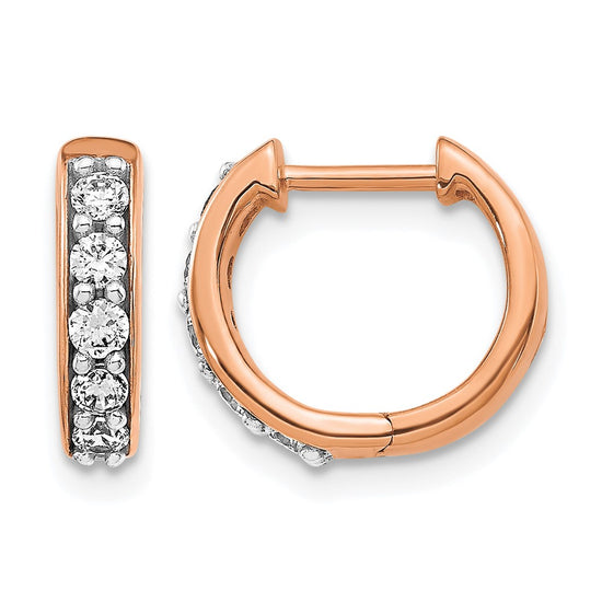 Diamond Hinged Hoop Earrings
