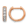 Diamond Hinged Hoop Earrings