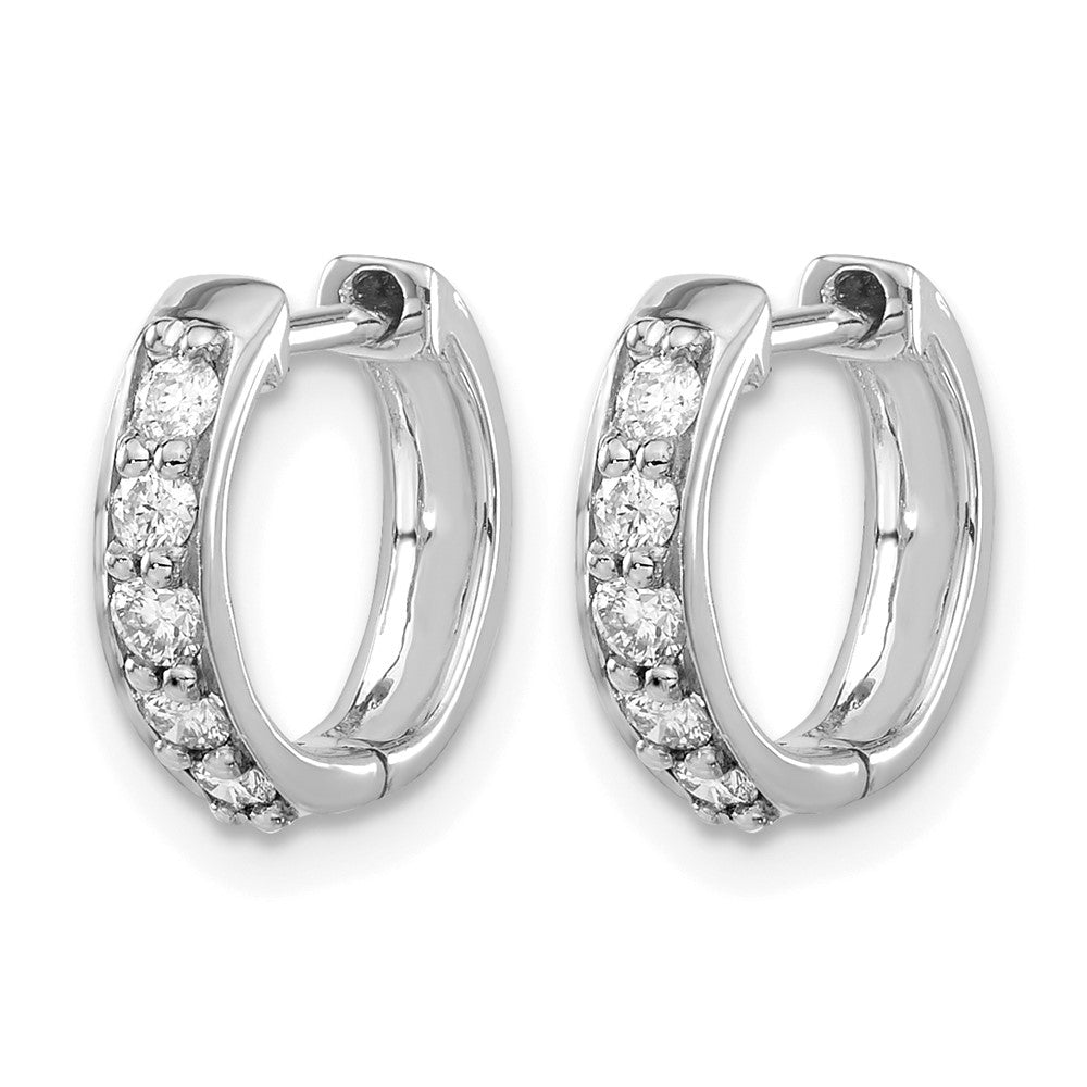 Diamond Hinged Hoop Earrings