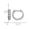 Diamond Hinged Hoop Earrings