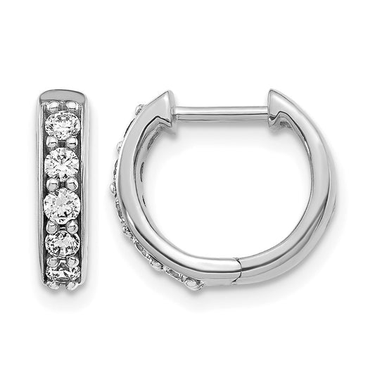 Diamond Hinged Hoop Earrings