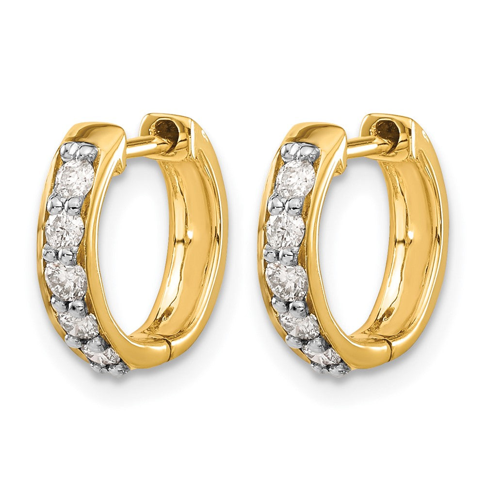 Diamond Hinged Hoop Earrings