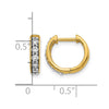 Diamond Hinged Hoop Earrings