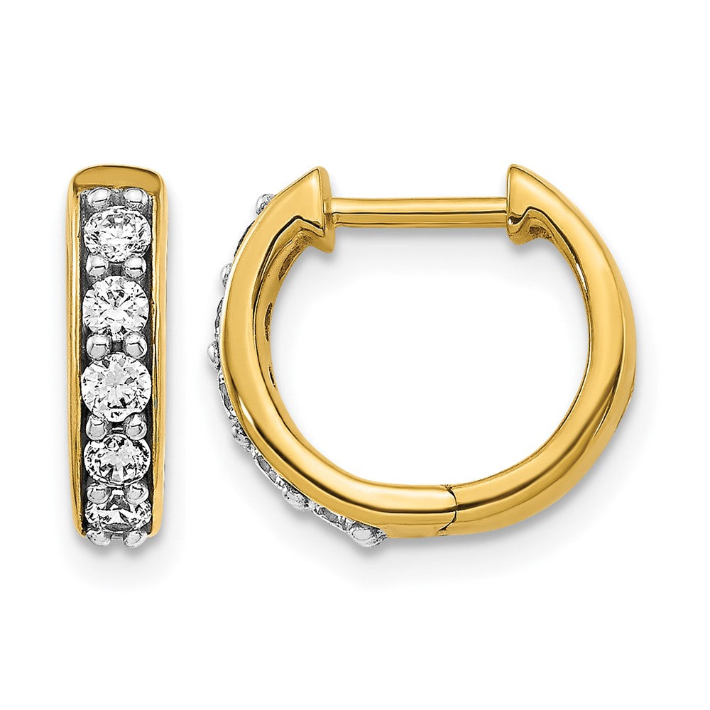 Diamond Hinged Hoop Earrings
