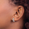 Diamond Hinged Hoop Earrings