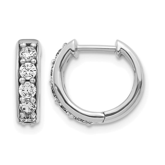 Diamond Hinged Hoop Earrings