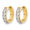 Diamond Hinged Hoop Earrings