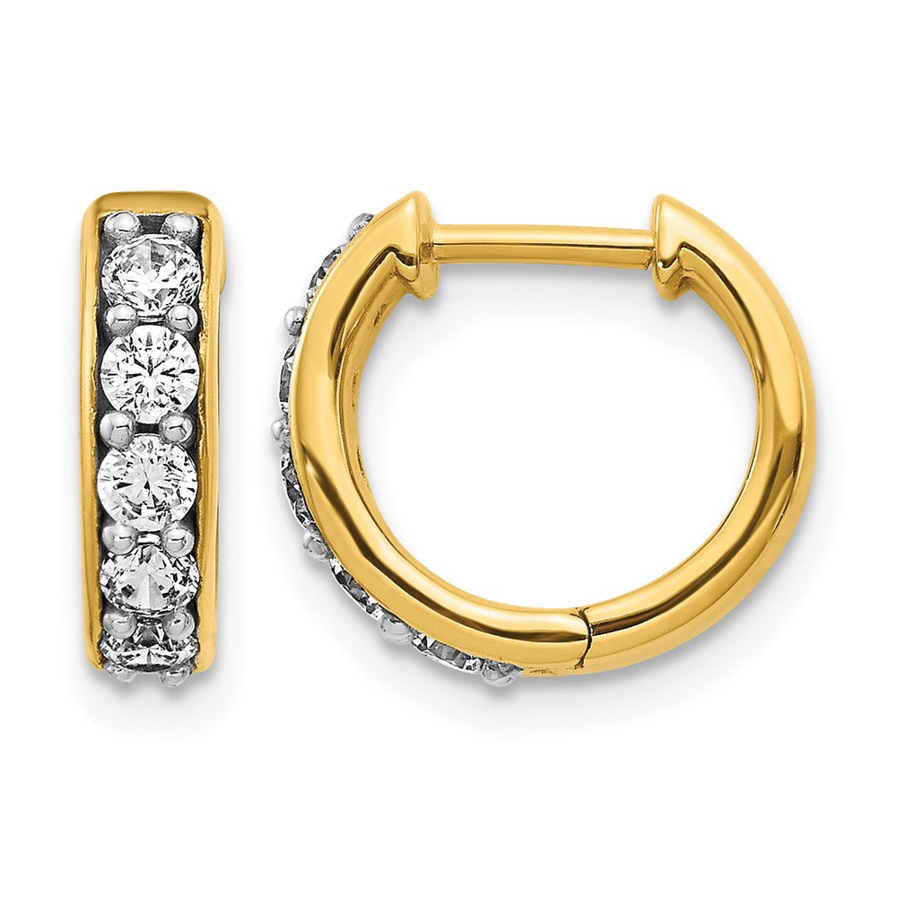 Diamond Hinged Hoop Earrings