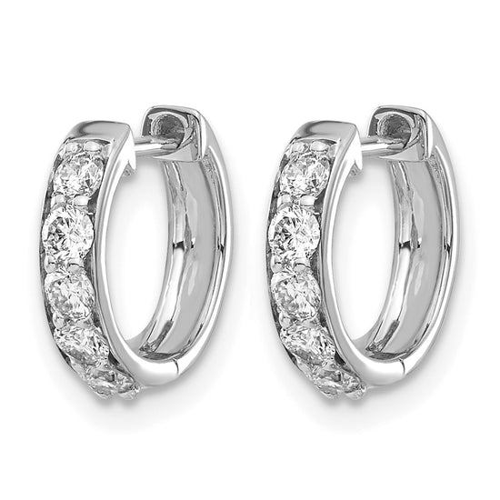 Diamond Hinged Hoop Earrings