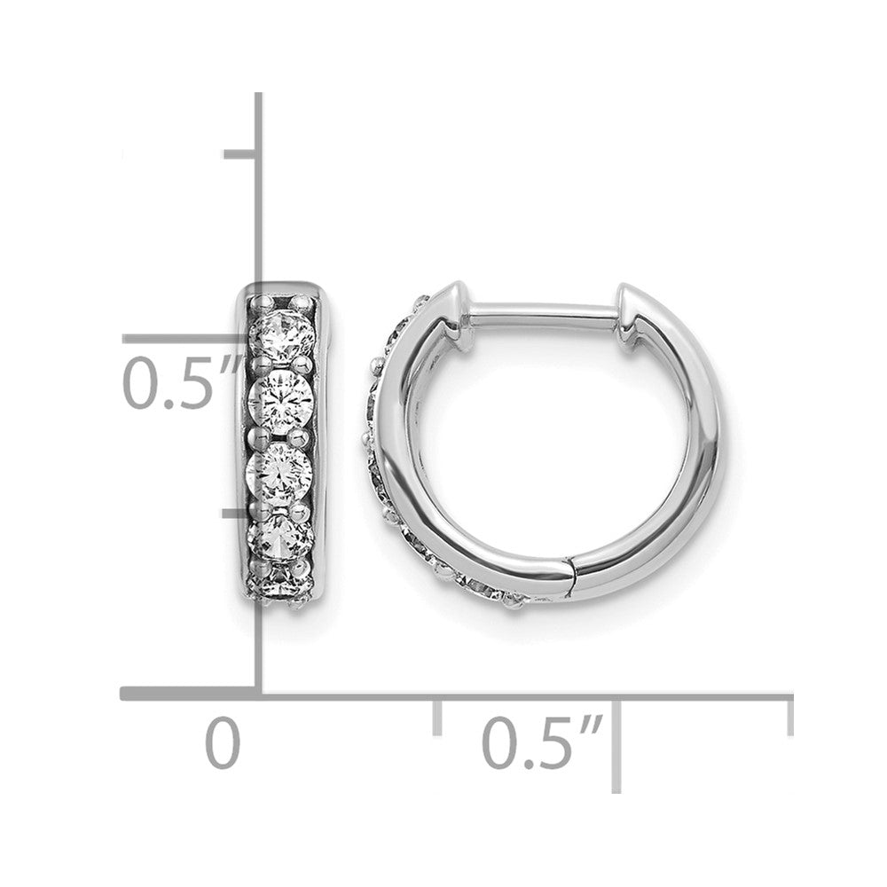 Diamond Hinged Hoop Earrings