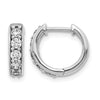 Diamond Hinged Hoop Earrings