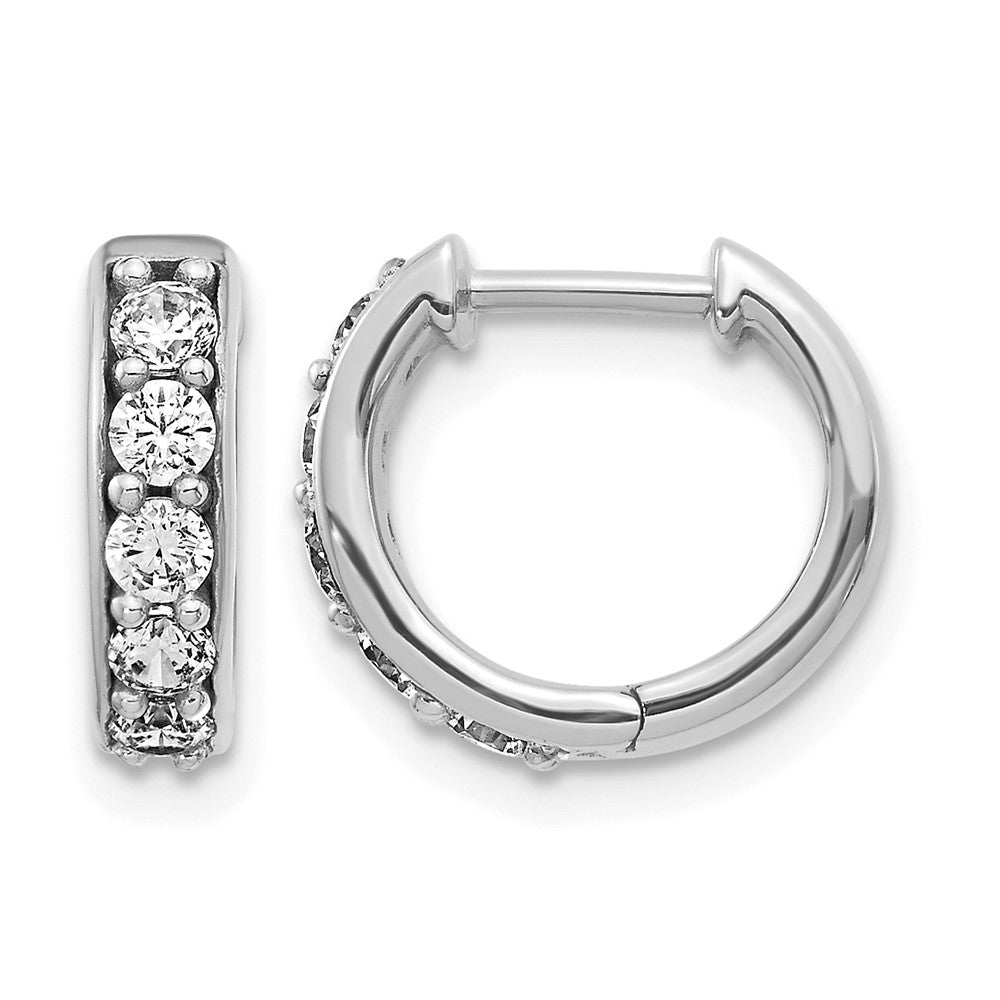 Diamond Hinged Hoop Earrings