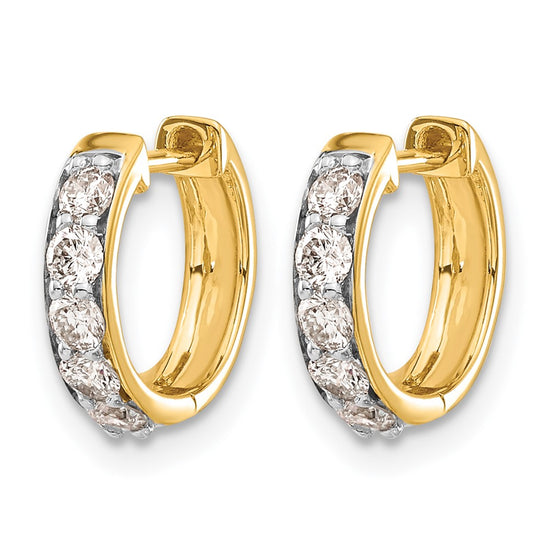 Diamond Hinged Hoop Earrings