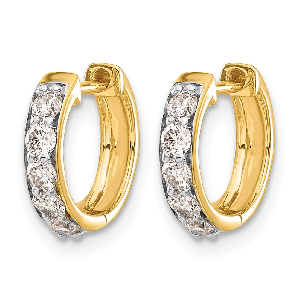 Diamond Hinged Hoop Earrings