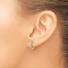 Diamond Hinged Hoop Earrings