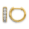 Diamond Hinged Hoop Earrings