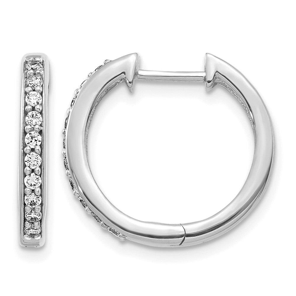 Diamond Hinged Hoop Earrings