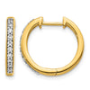 Diamond Hinged Hoop Earrings