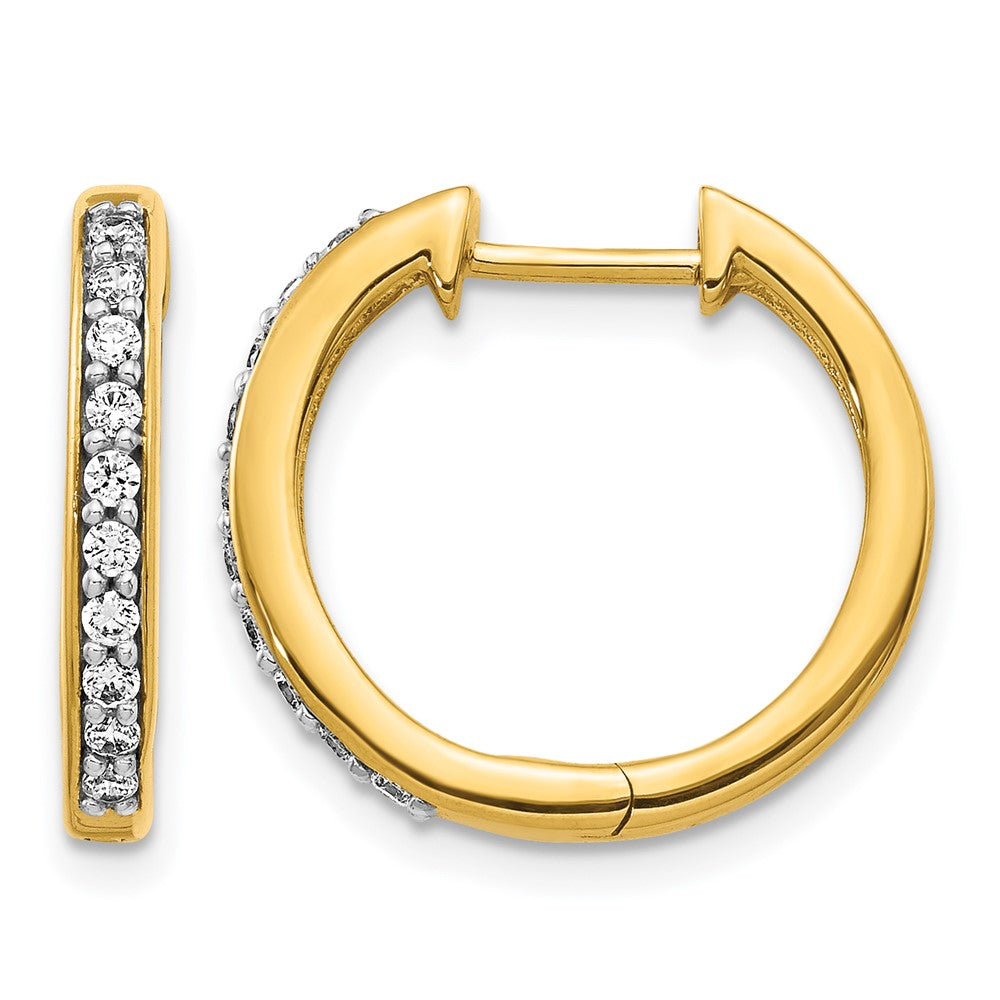 Diamond Hinged Hoop Earrings