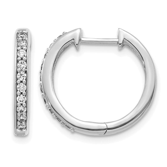 Diamond Hinged Hoop Earrings