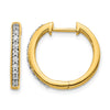 Diamond Hinged Hoop Earrings