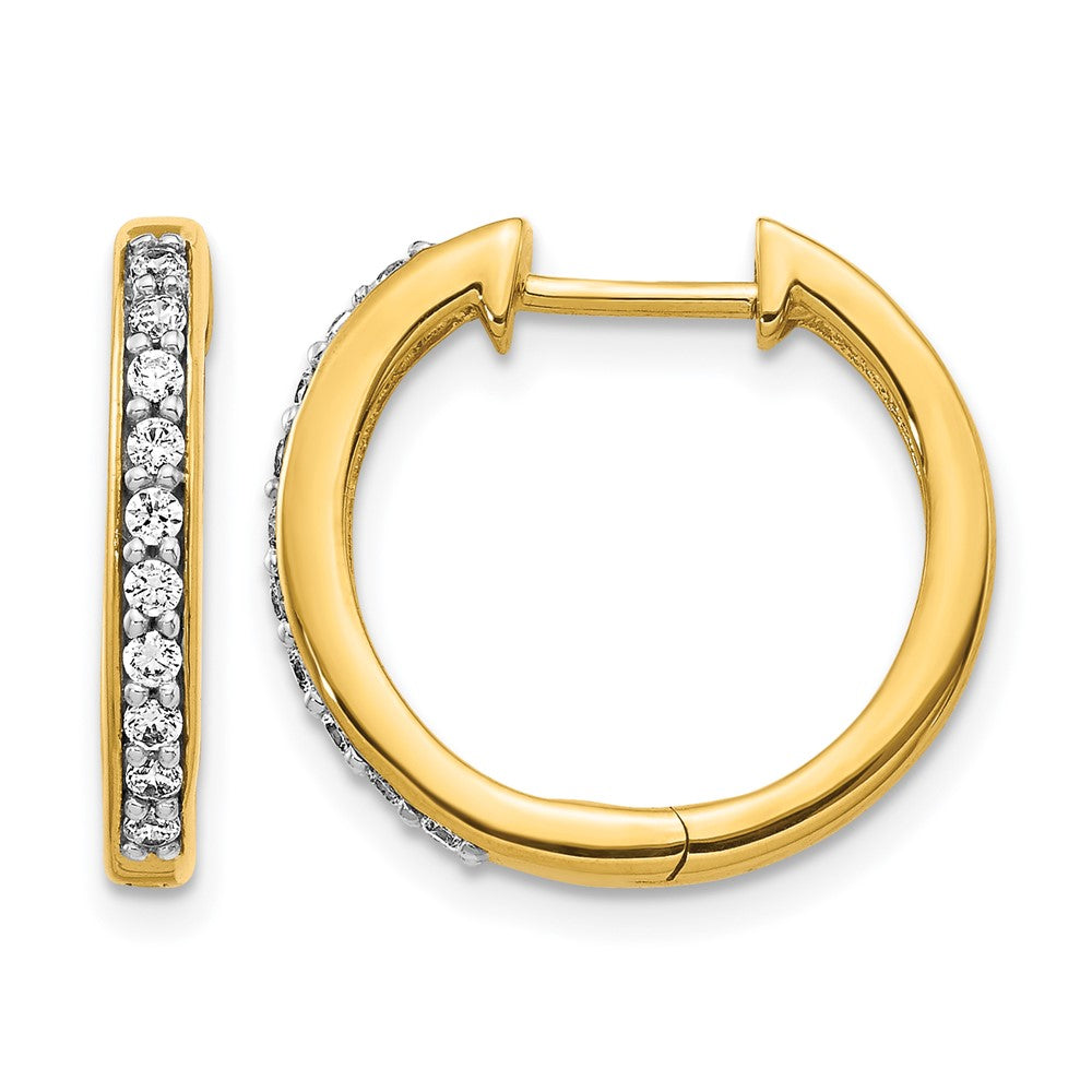 Diamond Hinged Hoop Earrings
