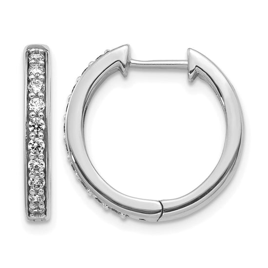 Diamond Hinged Hoop Earrings