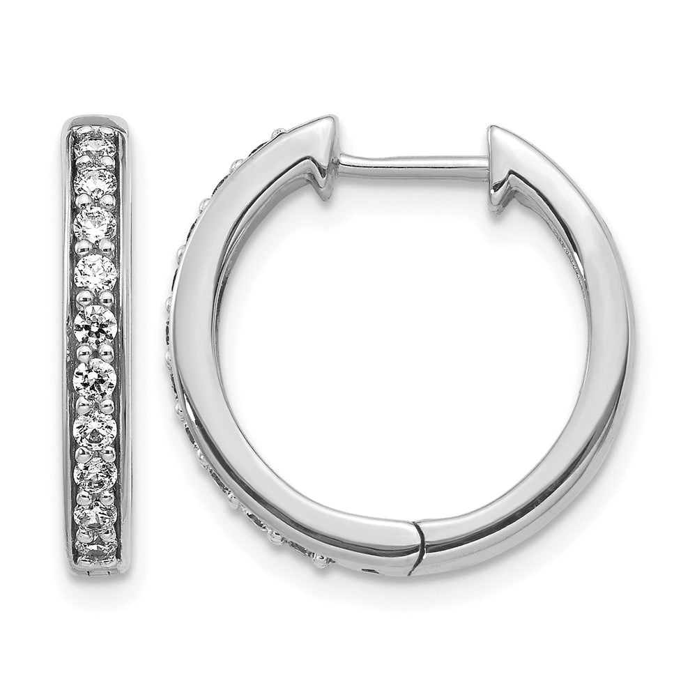 Diamond Hinged Hoop Earrings