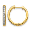 Diamond Hinged Hoop Earrings