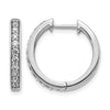 Diamond Hinged Hoop Earrings