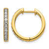 Diamond Hinged Hoop Earrings