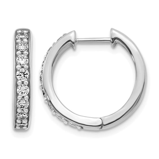Diamond Hinged Hoop Earrings