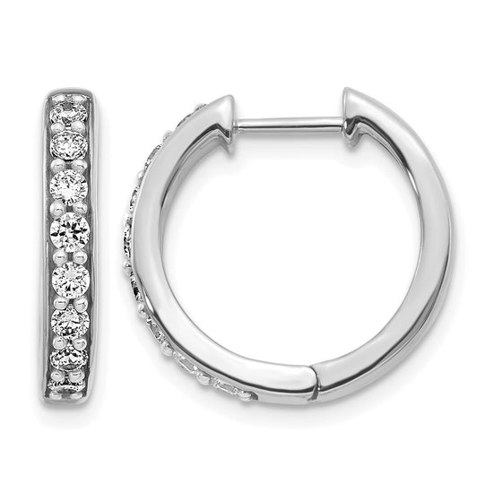 Diamond Hinged Hoop Earrings