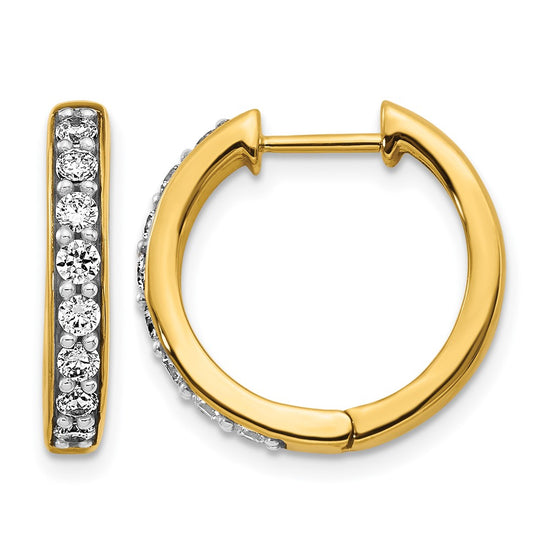 Diamond Hinged Hoop Earrings