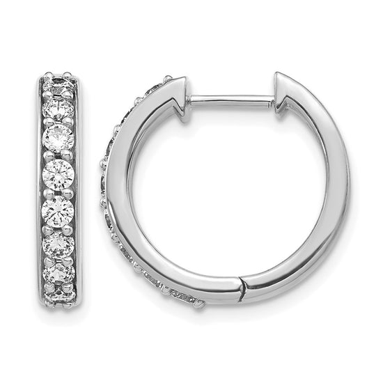 Diamond Hinged Hoop Earrings