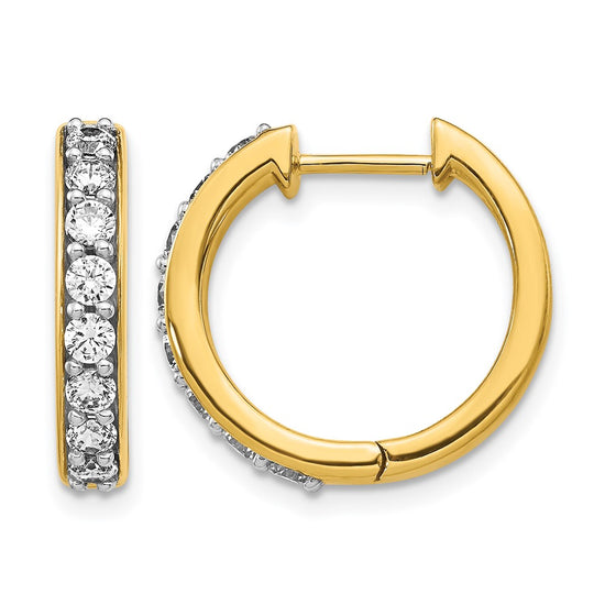 Diamond Hinged Hoop Earrings