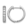 Diamond Hinged Hoop Earrings